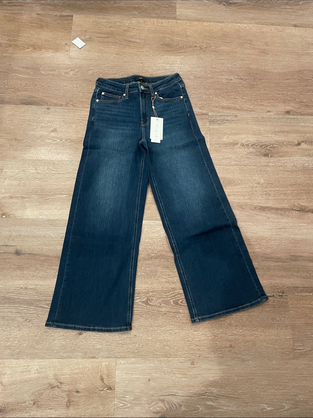 Quince Dark Indigo Wide-Leg Jeans